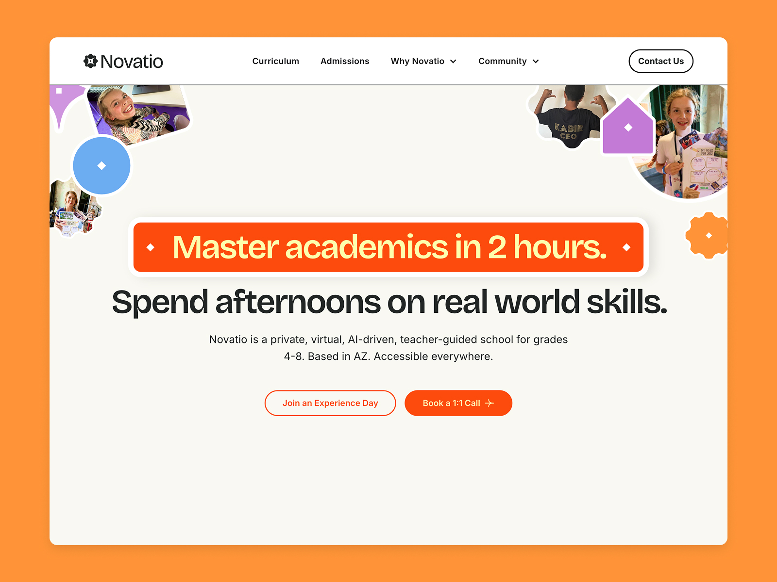 Novatio School banner