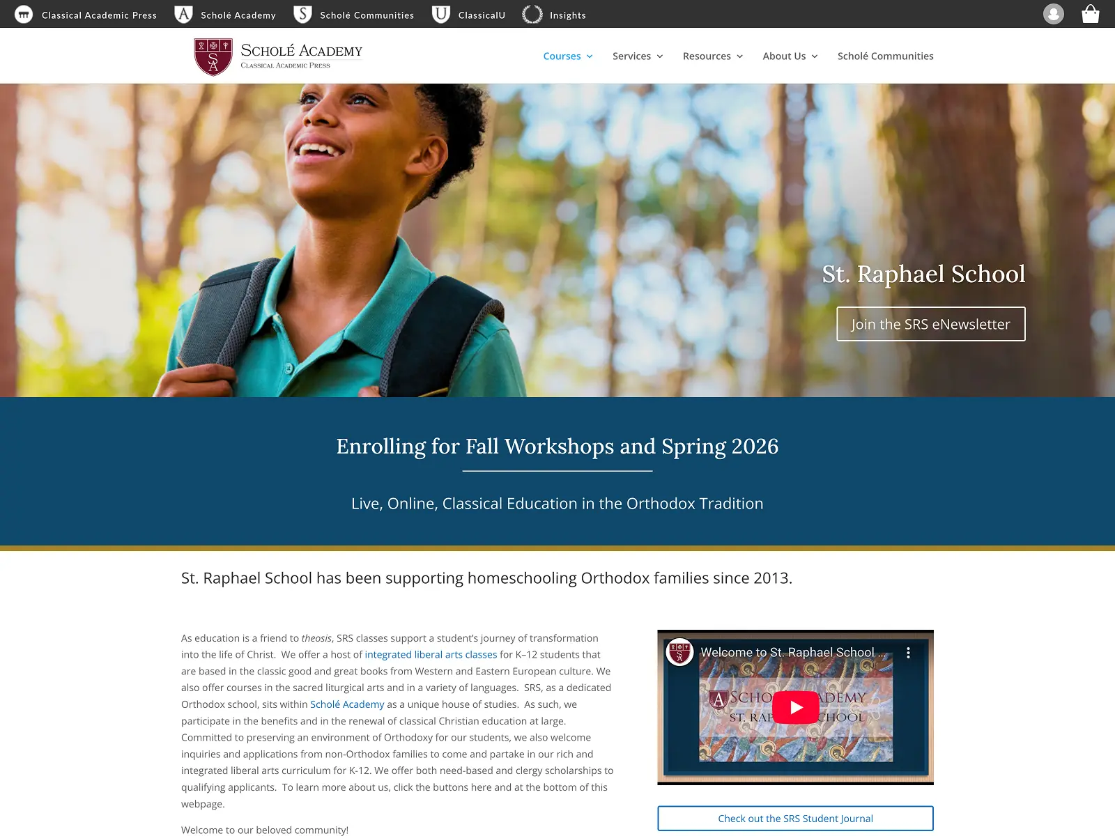 St. Raphael School banner